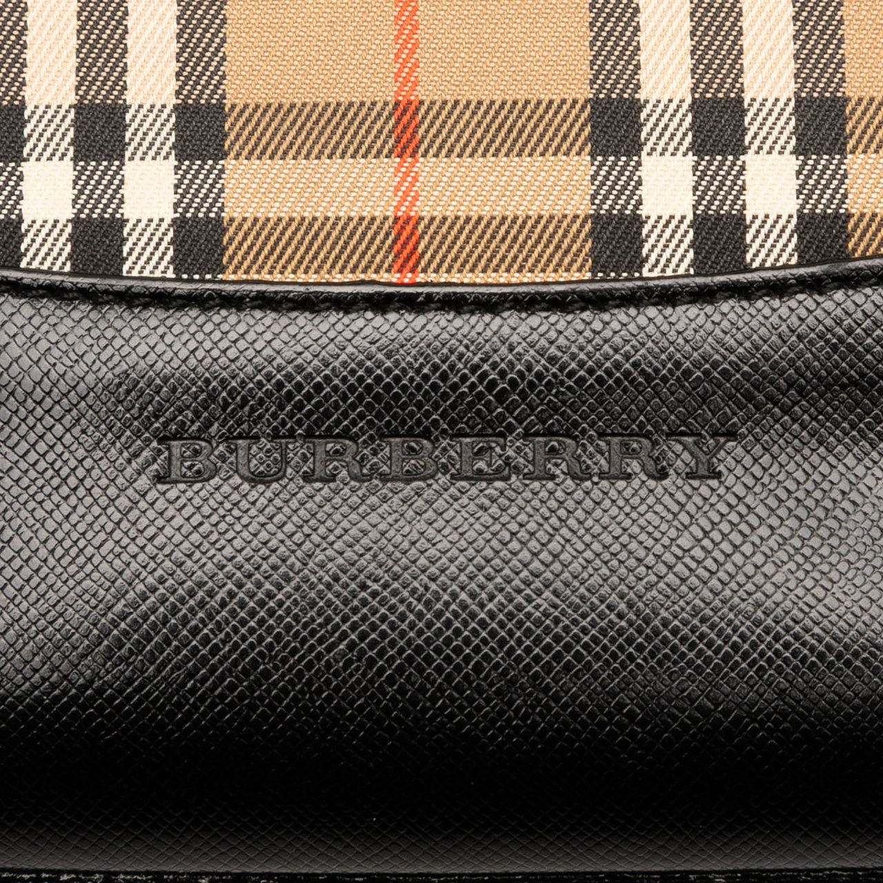 Burberry Haymarket Check Canvas Tote Bruin