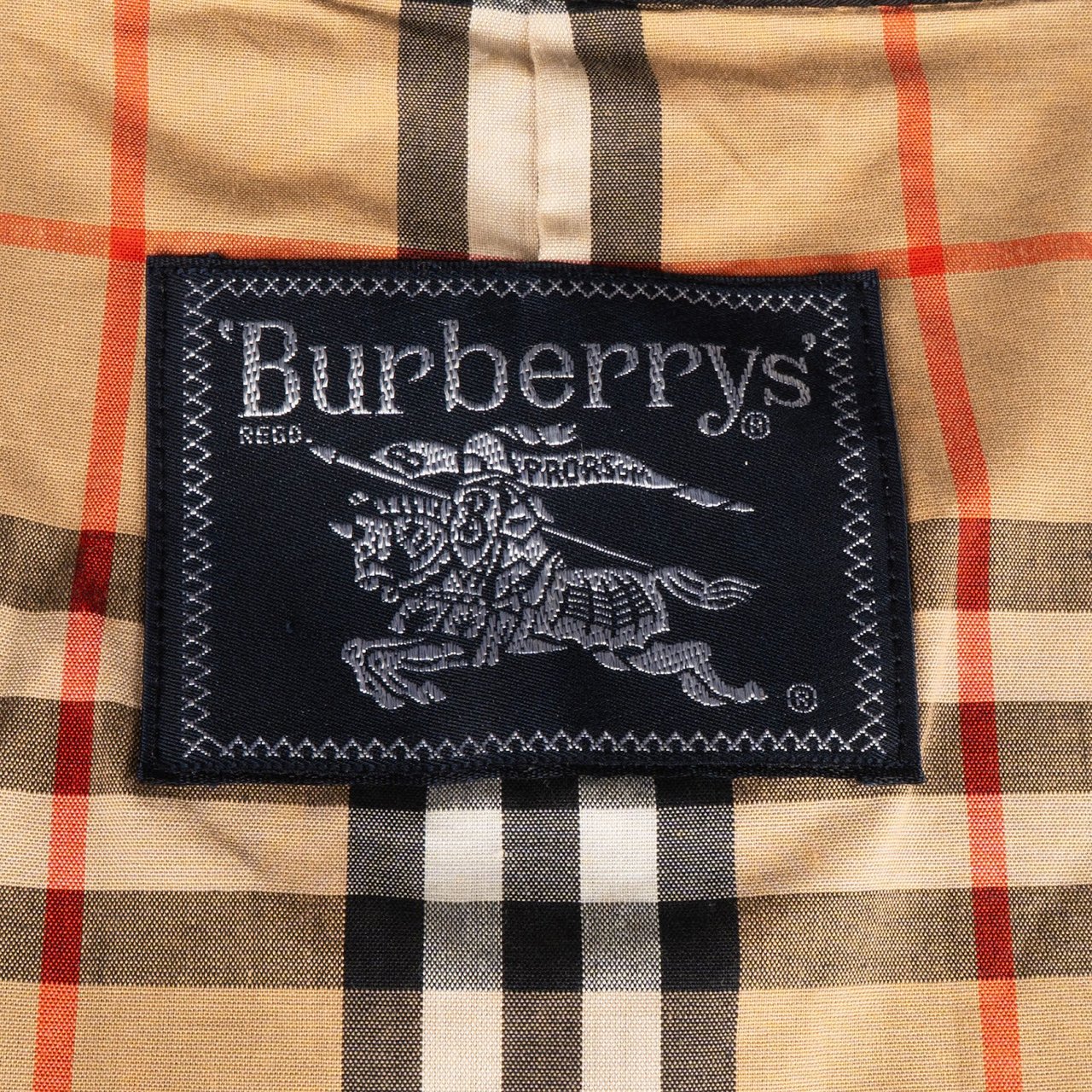 Burberry Burberrys Classic Black Lining Trench Coat (DE38 / M) Zwart