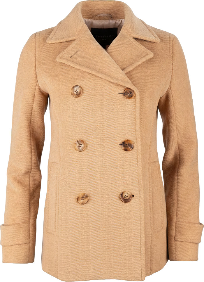 Burberry Burberry Beige Wool Pea Coat Jacket (36) Beige