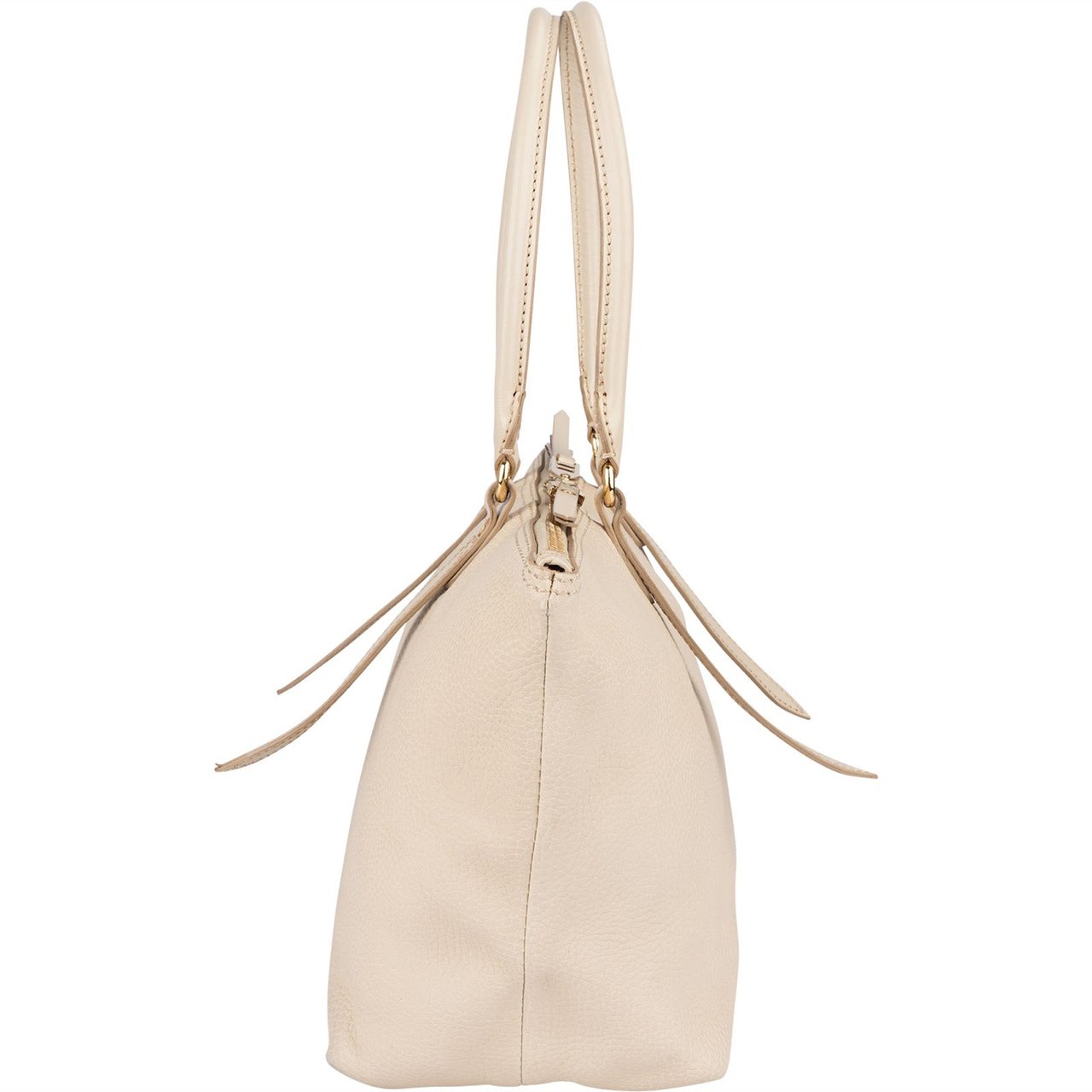 Burberry Grainy Leather Blaze Tote Handbag Wit