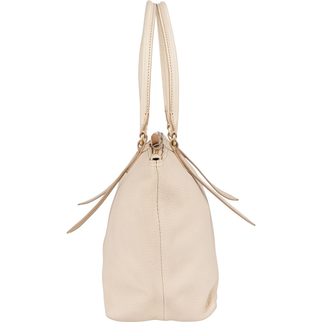 Burberry Grainy Leather Blaze Tote Handbag Wit