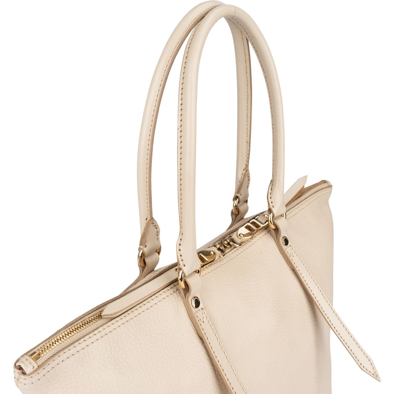 Burberry Grainy Leather Blaze Tote Handbag Wit