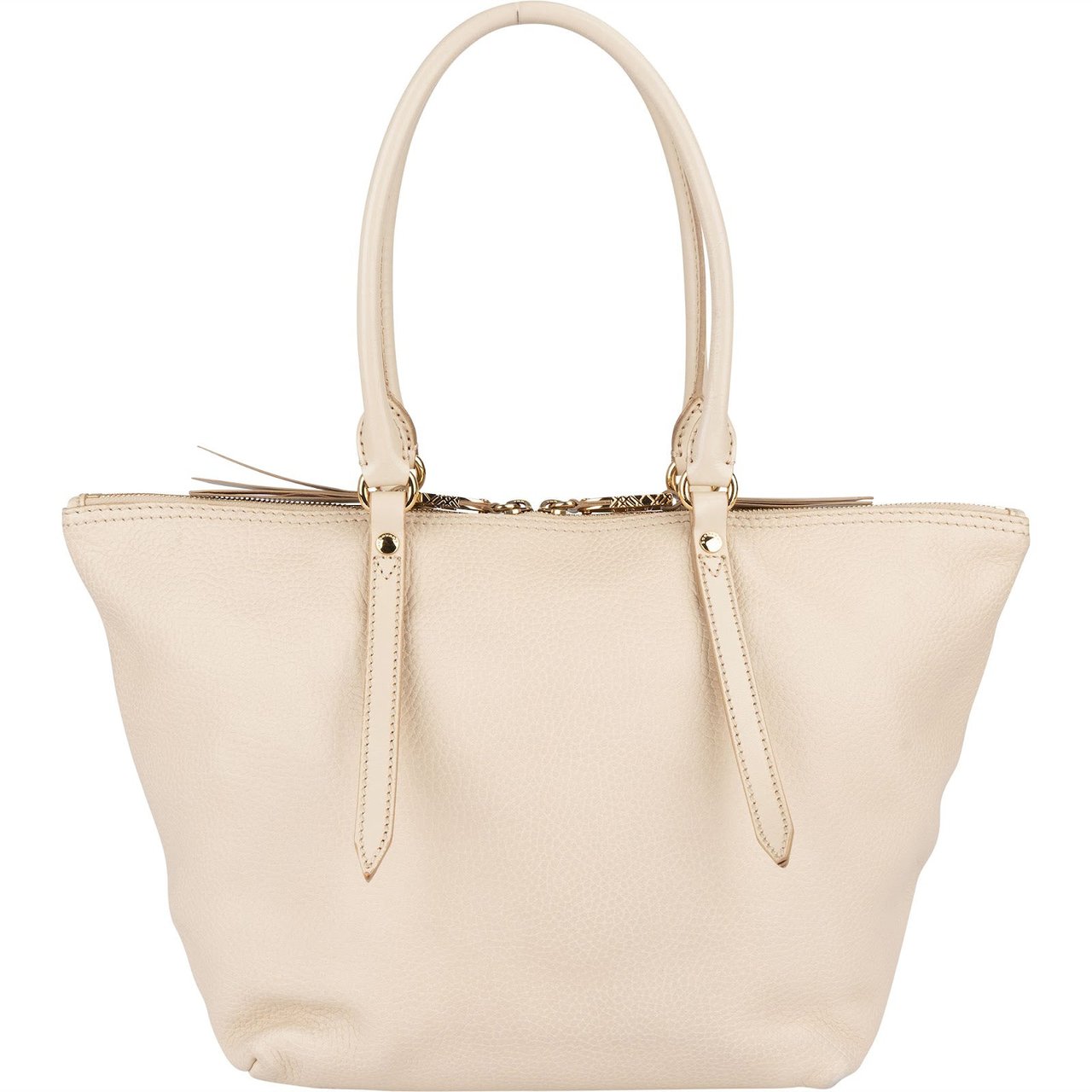 Burberry Grainy Leather Blaze Tote Handbag Wit