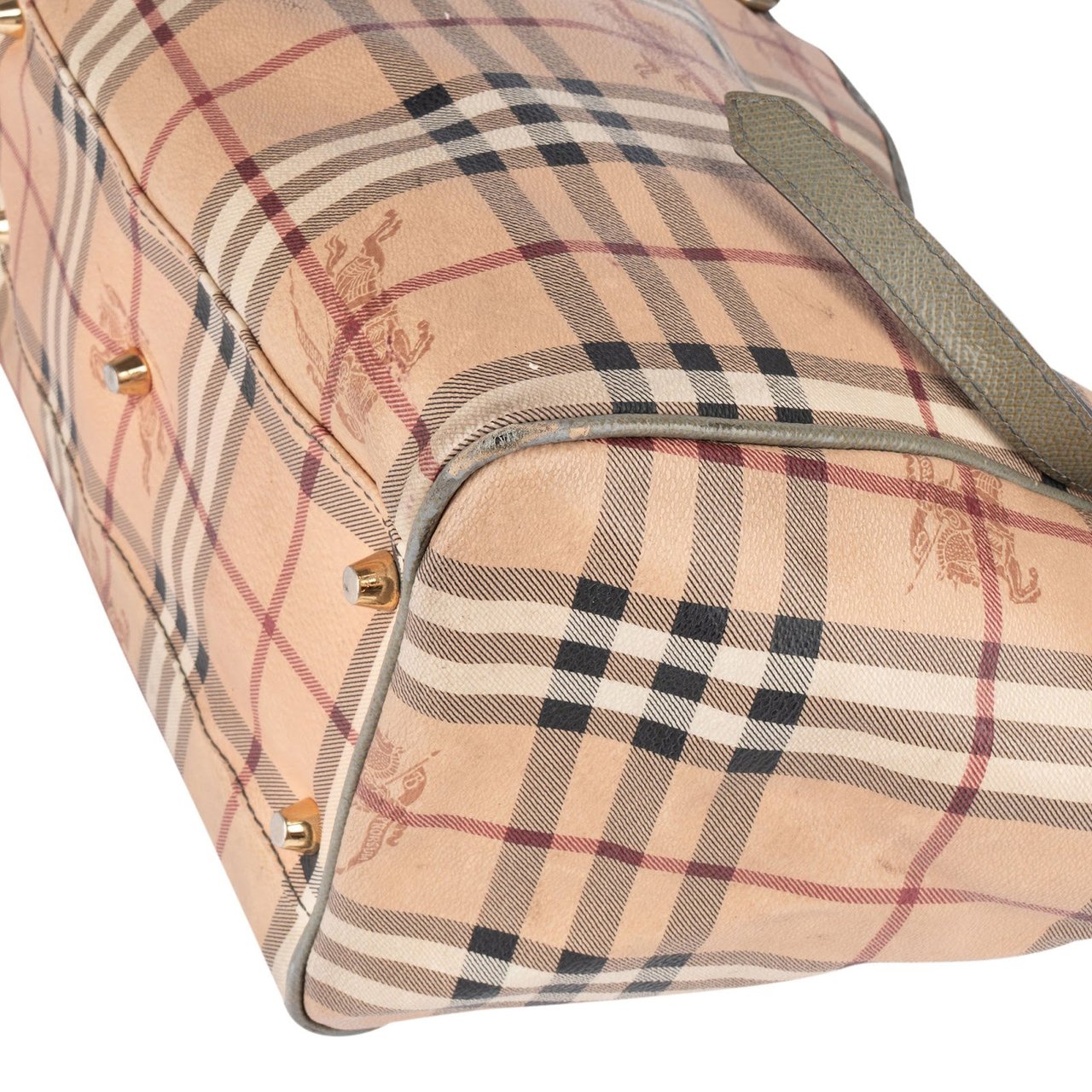 Burberry Burberry Haymarket Check Canterbury Tote Shoulder Bag Beige