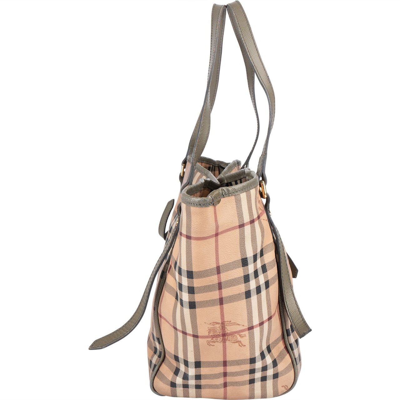 Burberry Burberry Haymarket Check Canterbury Tote Shoulder Bag Beige