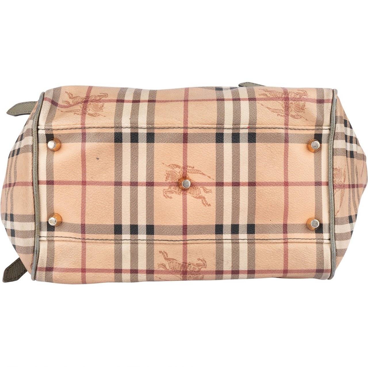 Burberry Burberry Haymarket Check Canterbury Tote Shoulder Bag Beige