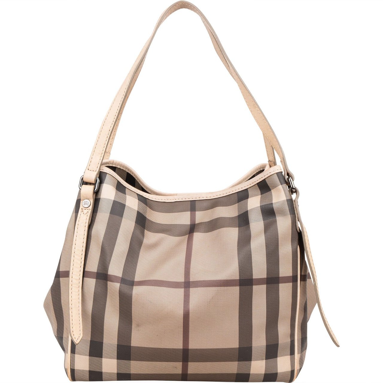Burberry Burberry Nova-Check Monogram Hobo Canterbury Shoulder Bag Beige