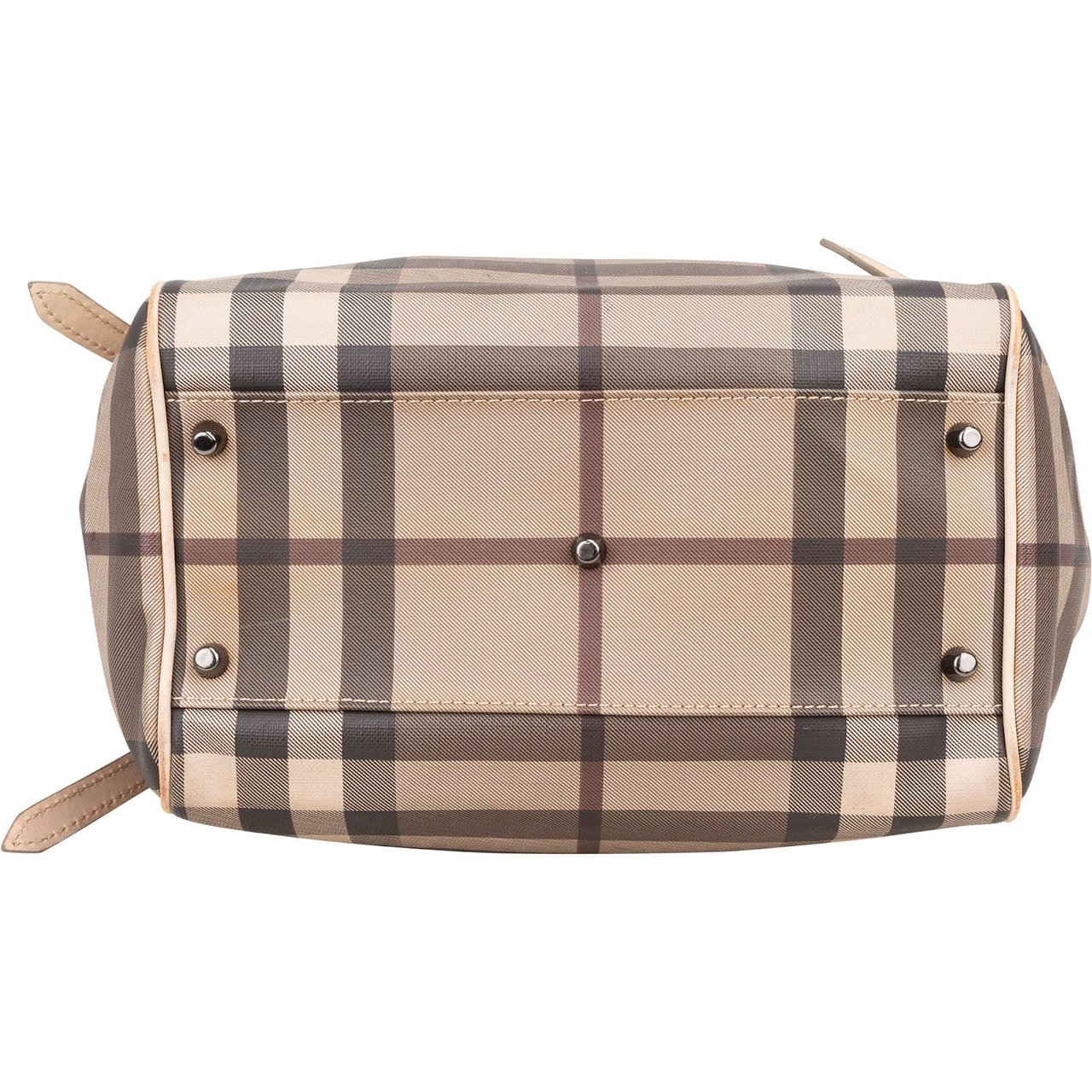 Burberry Burberry Nova-Check Monogram Hobo Canterbury Shoulder Bag Beige