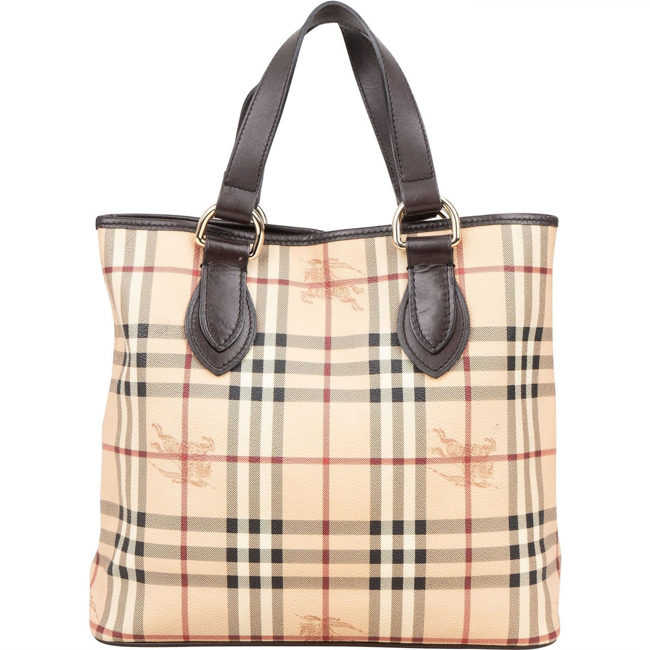 Burberry Burberry Nova Check Tote Handbag Bruin
