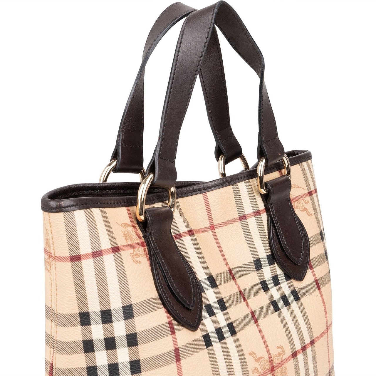 Burberry Burberry Nova Check Tote Handbag Bruin