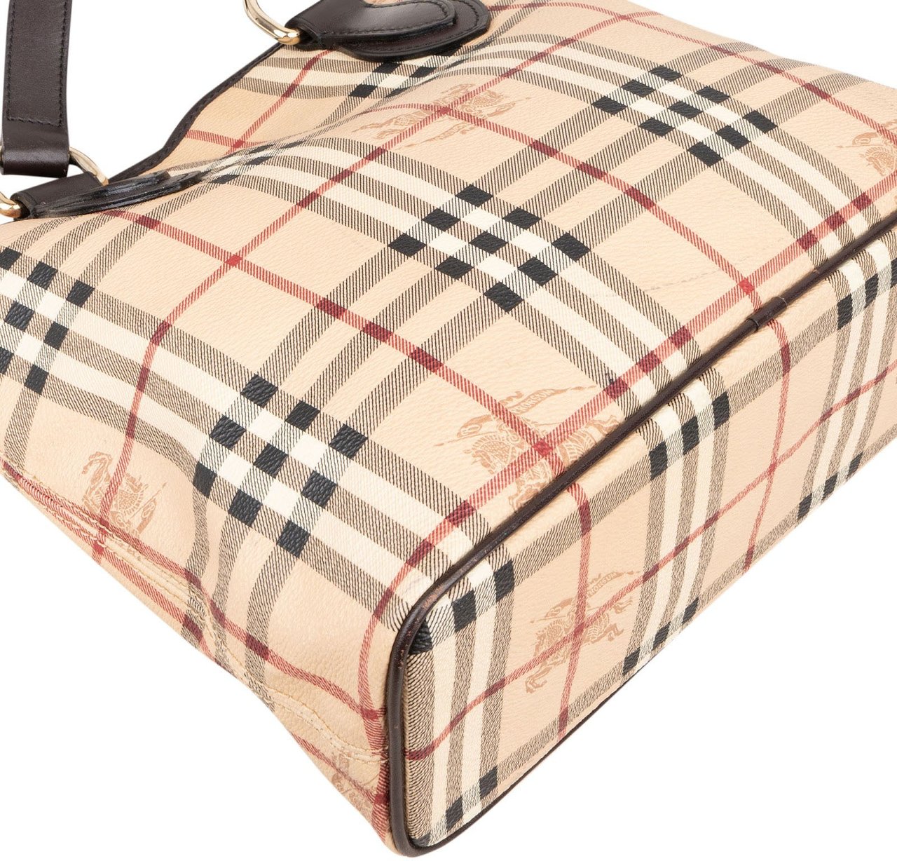 Burberry Burberry Nova Check Tote Handbag Bruin