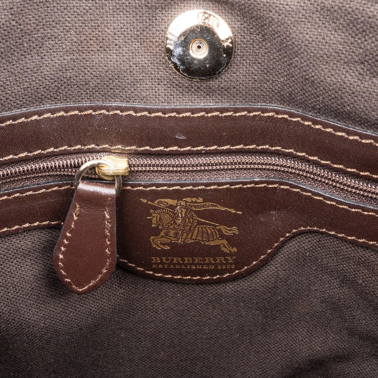 Burberry Burberry Nova Check Tote Handbag Bruin