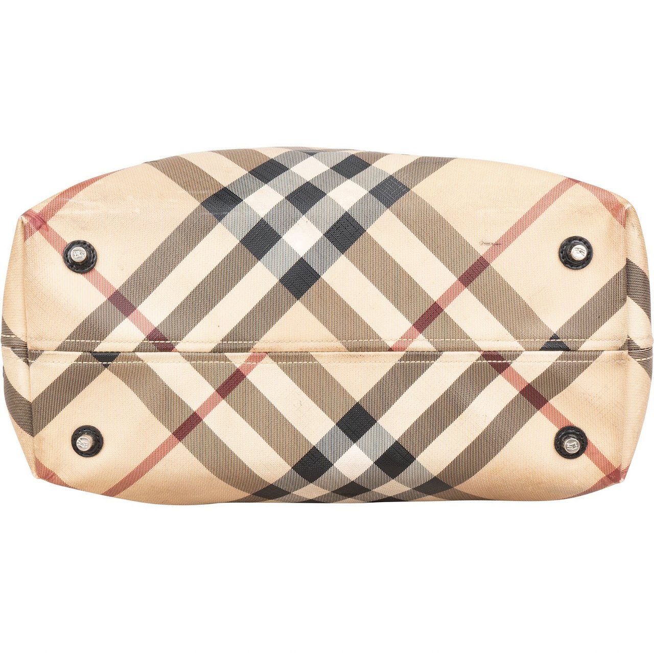 Burberry Burberry Nova-Check Monogram Tote Handbag Beige