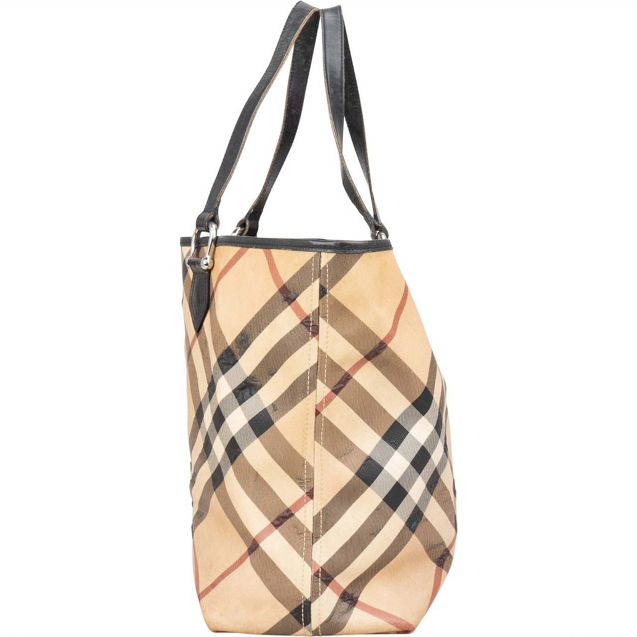 Burberry Burberry Nova-Check Monogram Tote Handbag Beige