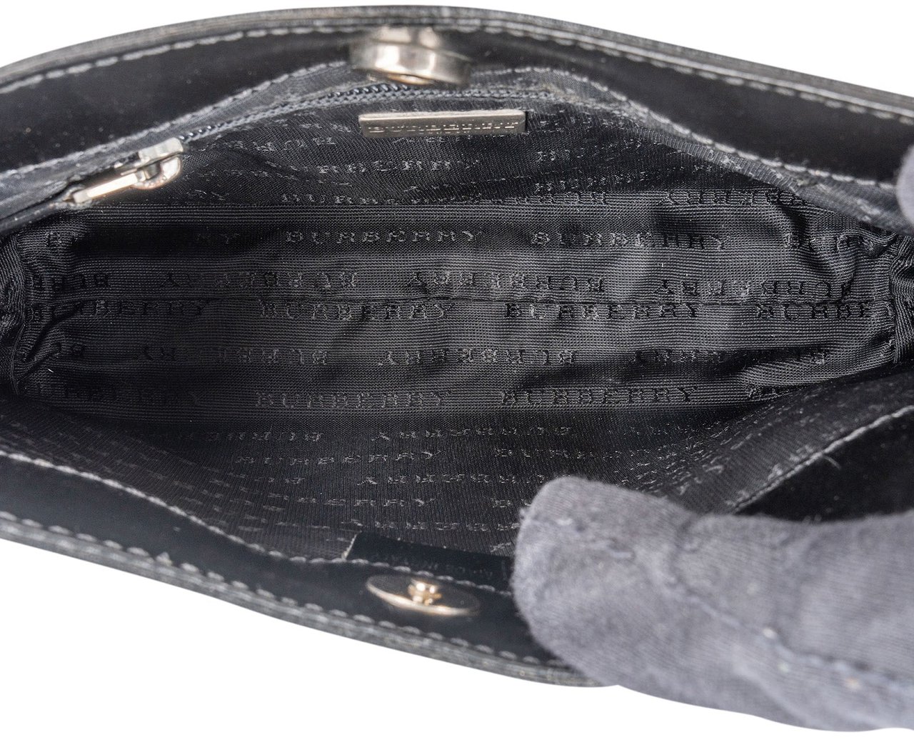 Burberry Burberry Nova-Check Monogram Pochette Shoulder Bag Beige