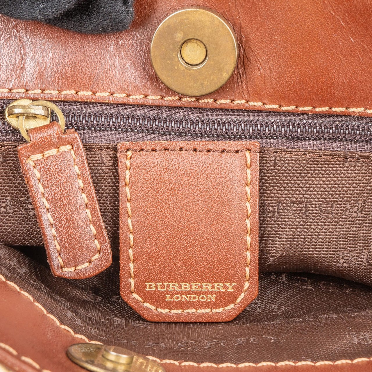 Burberry Burberry Haymarket Nova Check Tote Handbag Beige