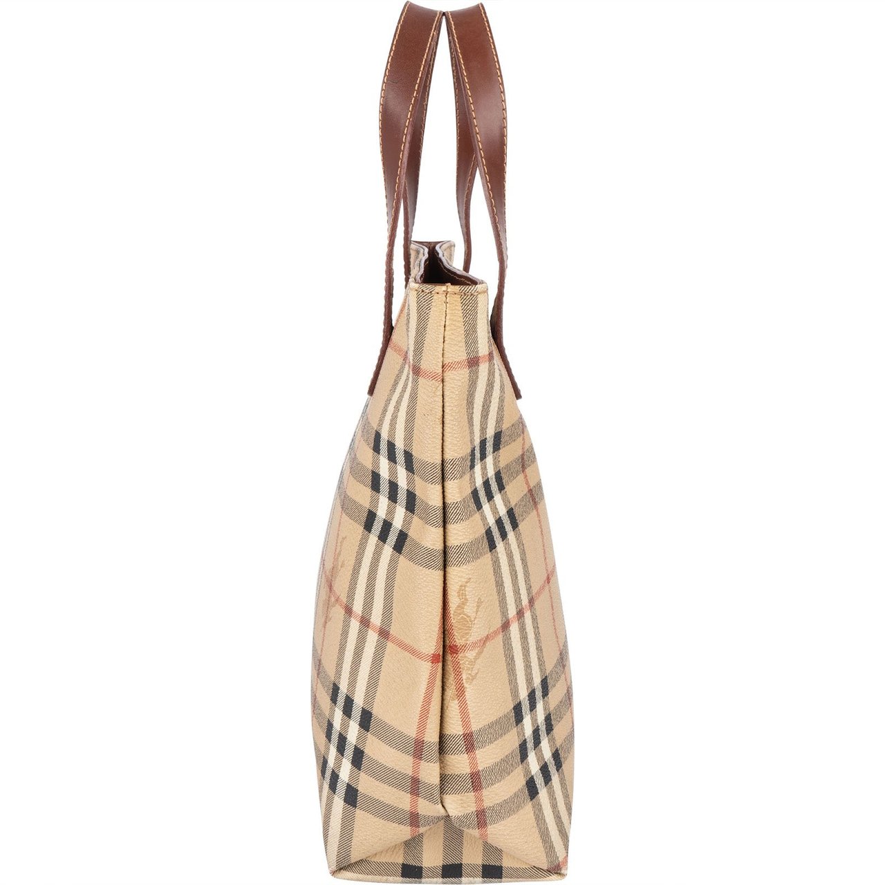 Burberry Burberry Haymarket Nova Check Tote Handbag Beige