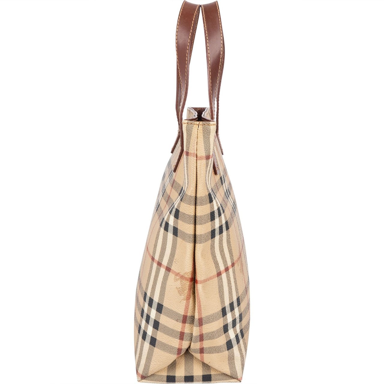 Burberry Burberry Haymarket Nova Check Tote Handbag Beige