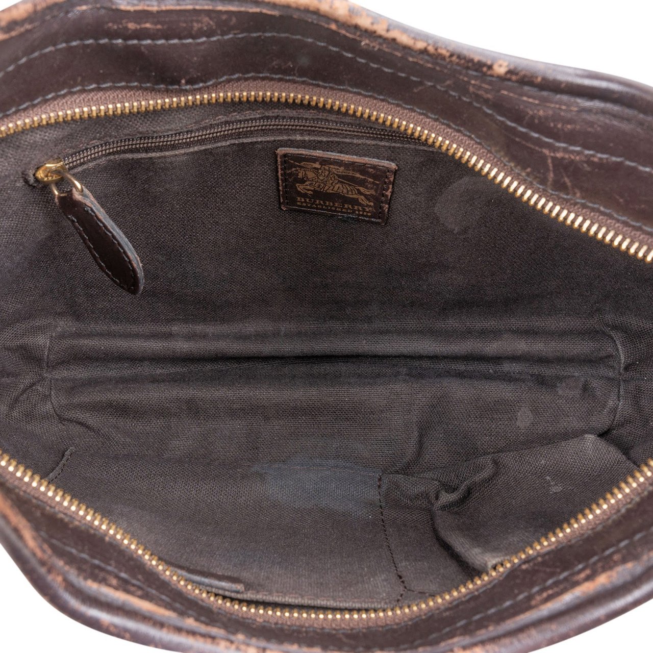 Burberry Haymarket Check Brooklyn Hobo Shoulder Bag Beige