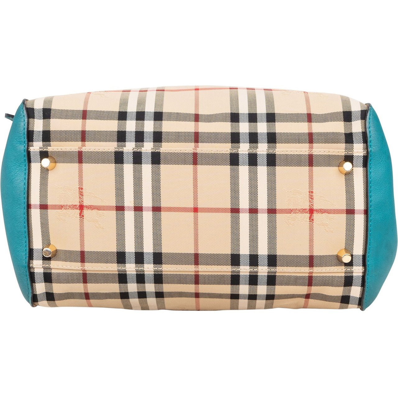 Burberry Burberry Nova-Check Canvas and Leather Canterbury Tote Shoulder Bag Beige