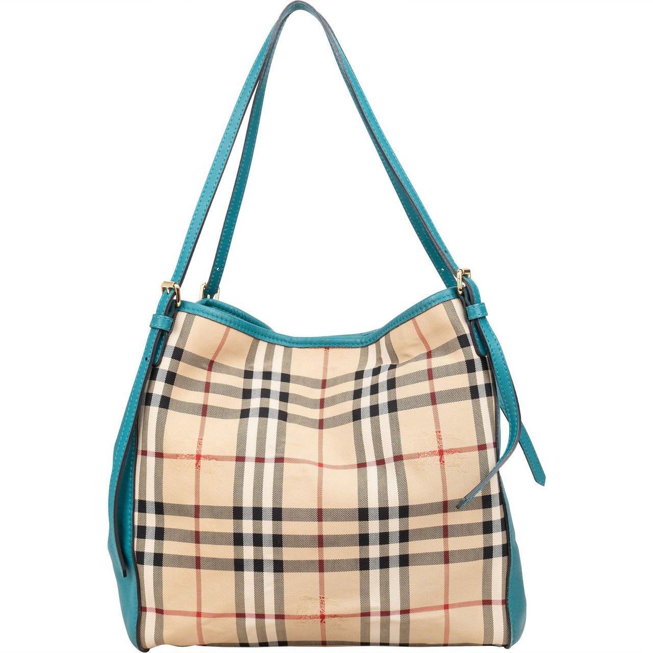 Burberry Burberry Nova-Check Canvas and Leather Canterbury Tote Shoulder Bag Beige