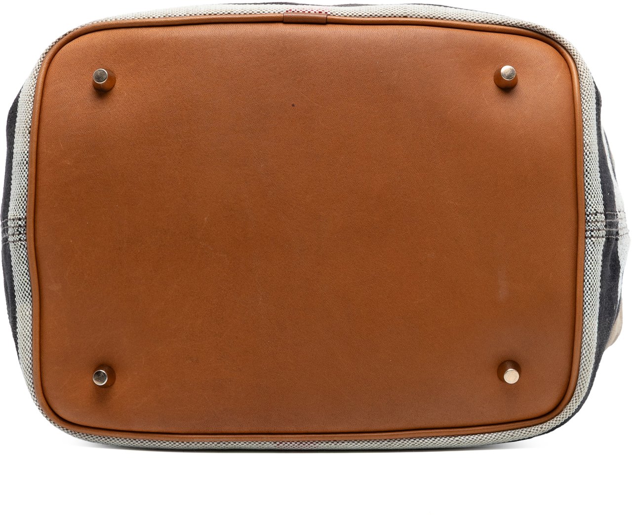 Burberry Medium Mega Check Canvas Ashby Bucket Bag Bruin