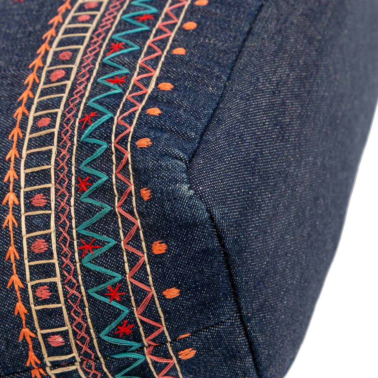 Burberry Embroidered Denim Tote Blauw