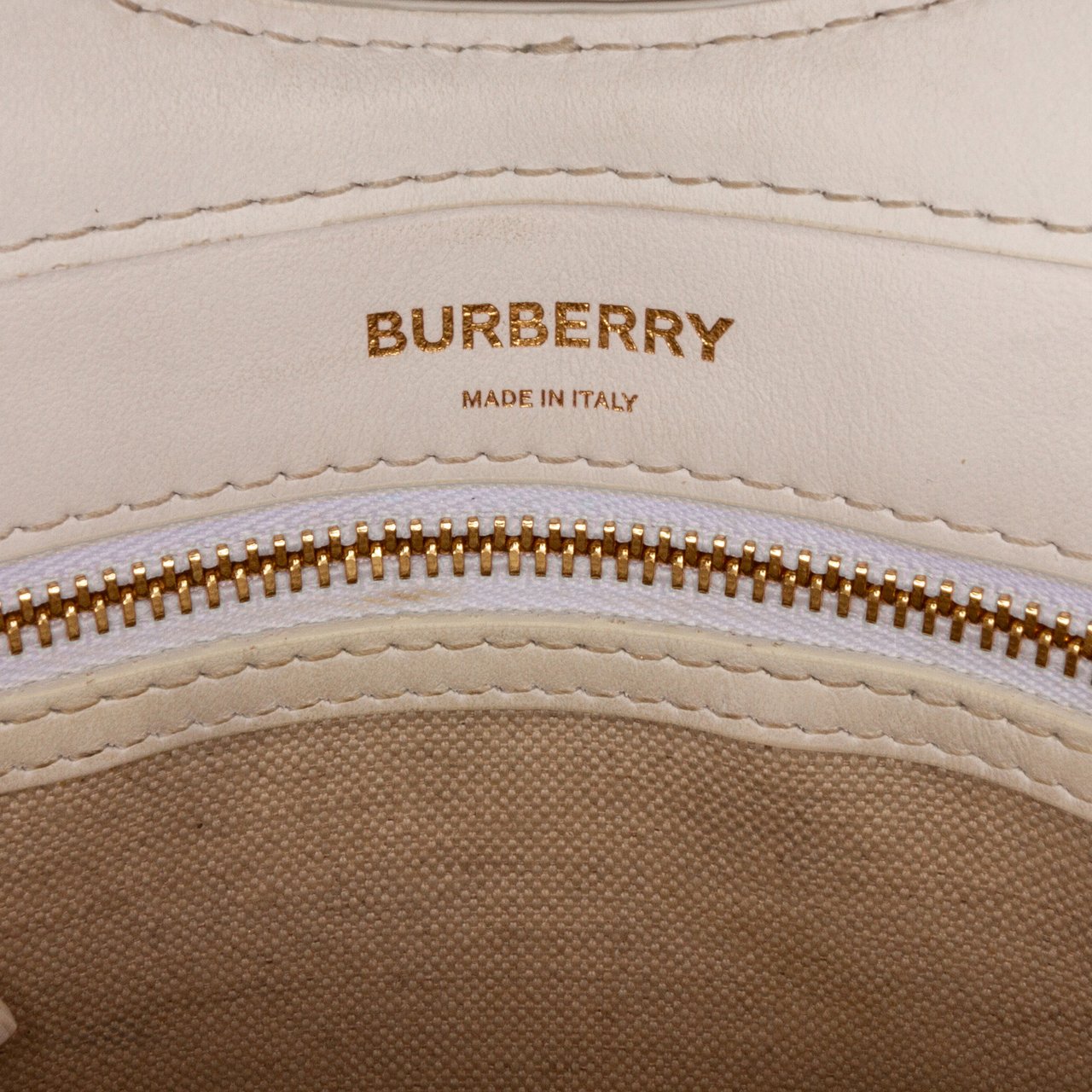 Burberry Pocket Raffia Satchel Bruin