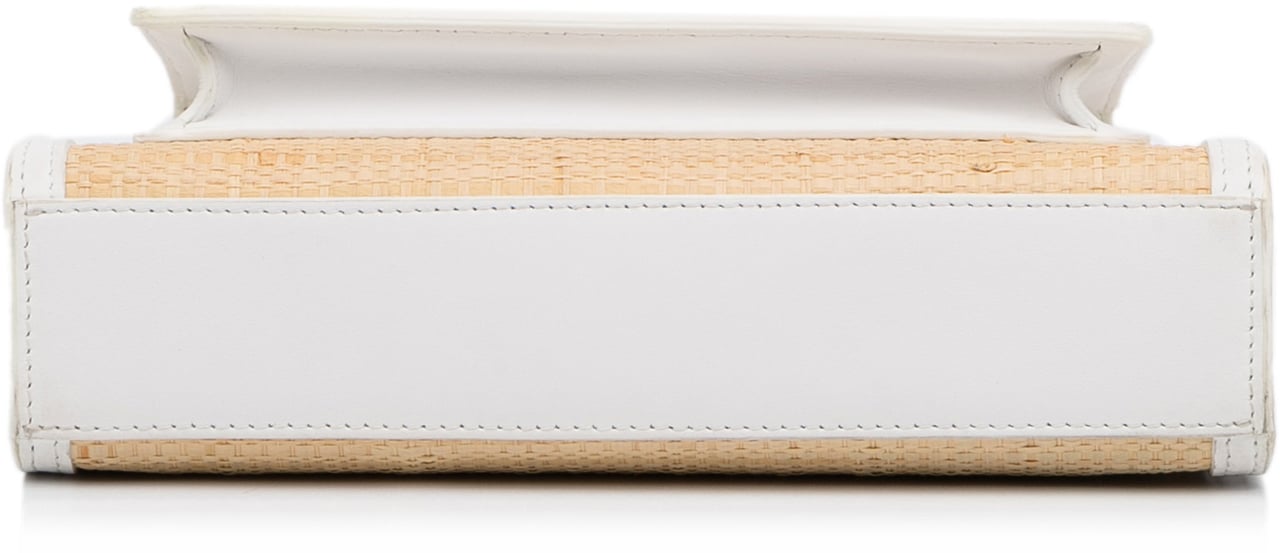 Burberry Pocket Raffia Satchel Bruin