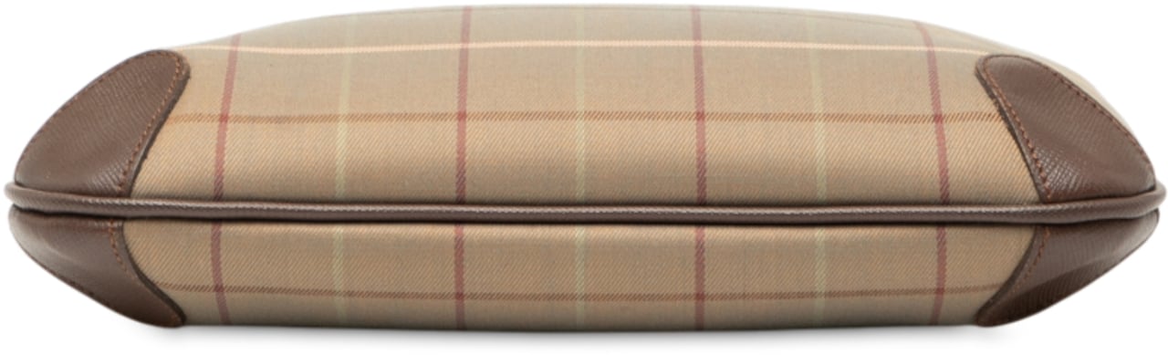 Burberry Vintage Check Canvas Clutch Bruin