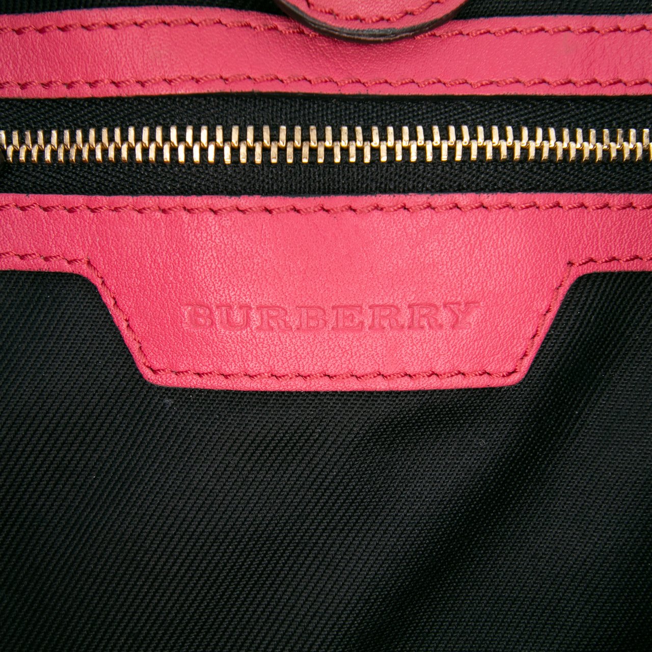 Burberry Small Haymarket Check Canvas and Leather Canterbury Tote Bruin