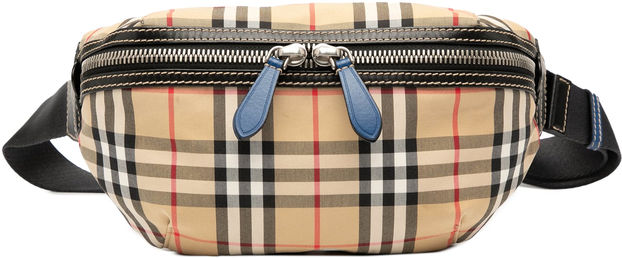 Burberry House Check Nylon Sonny Belt Bag Bruin