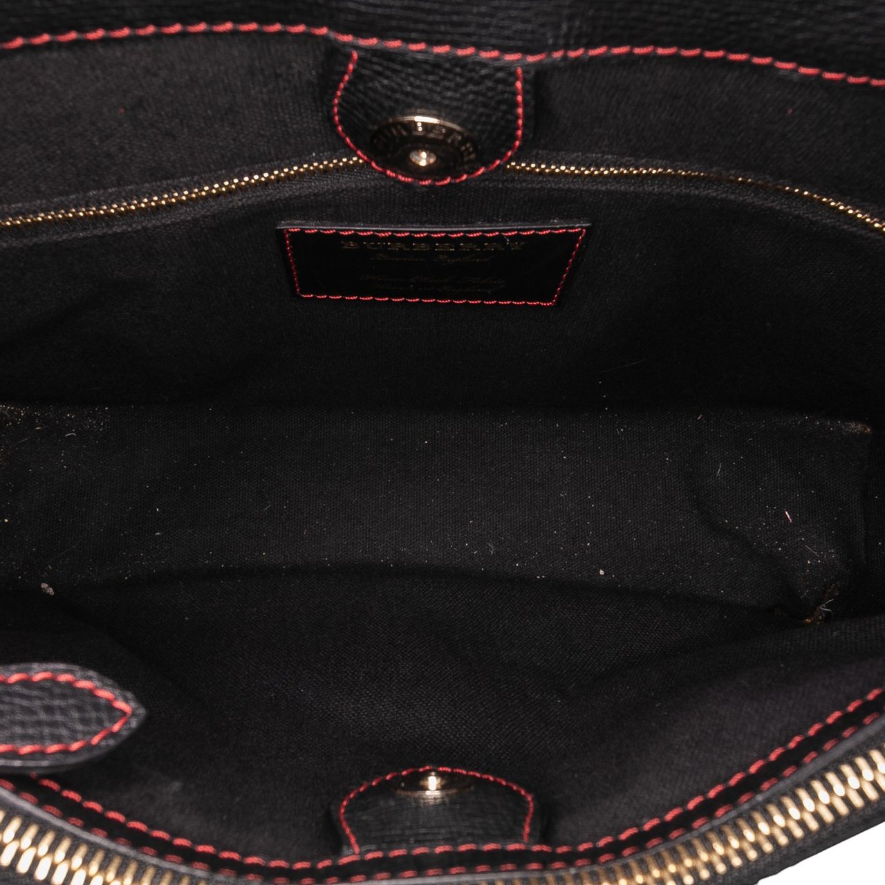 Burberry Medium Leather Patchwork and House Check Banner Satchel Rood