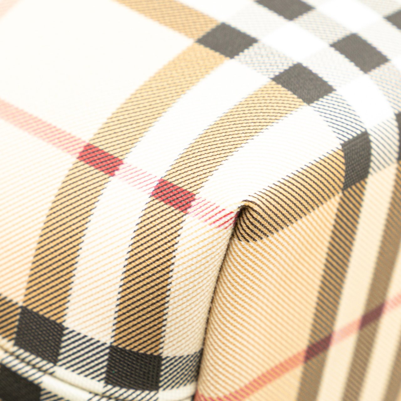 Burberry Mini House Check Coated Canvas Handbag Bruin