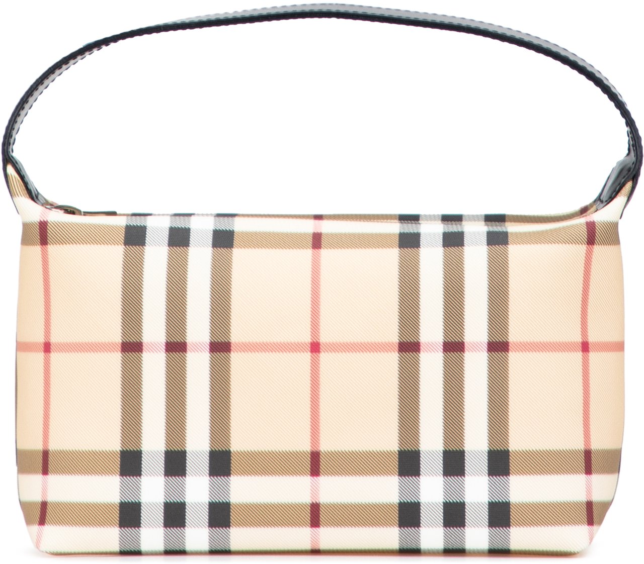 Burberry Mini House Check Coated Canvas Handbag Bruin