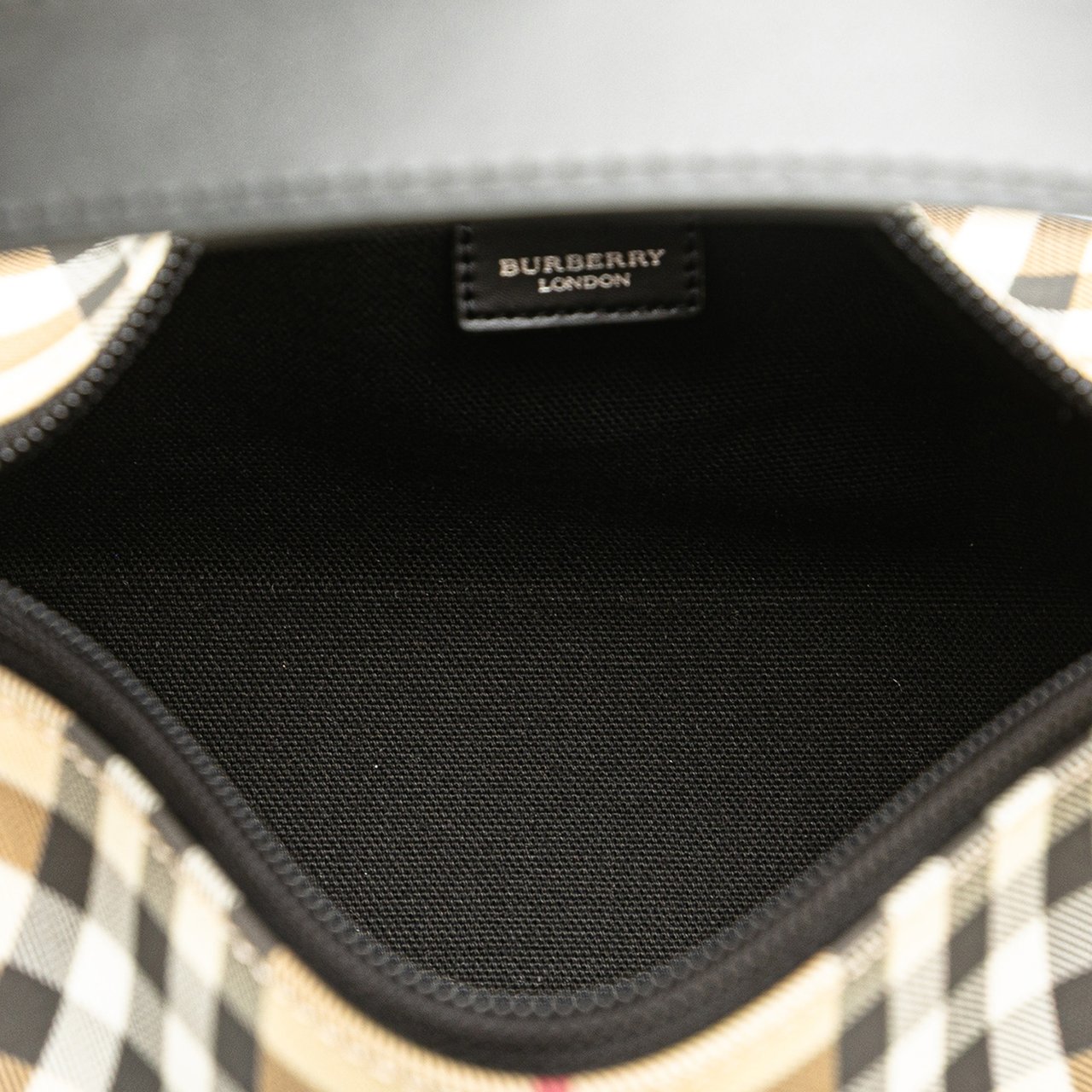 Burberry Mini House Check Coated Canvas Handbag Bruin