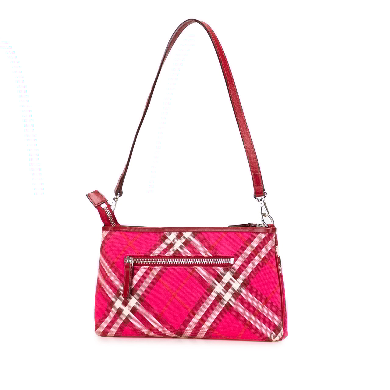 Burberry Supernova Check Canvas Pochette Roze