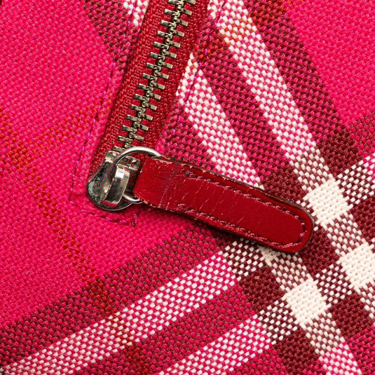 Burberry Supernova Check Canvas Pochette Roze