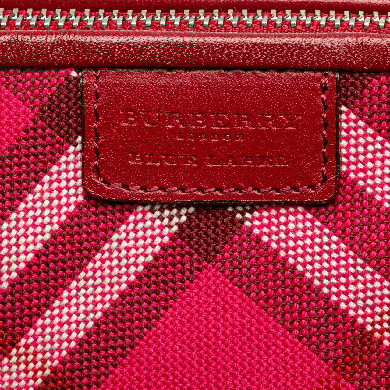 Burberry Supernova Check Canvas Pochette Roze