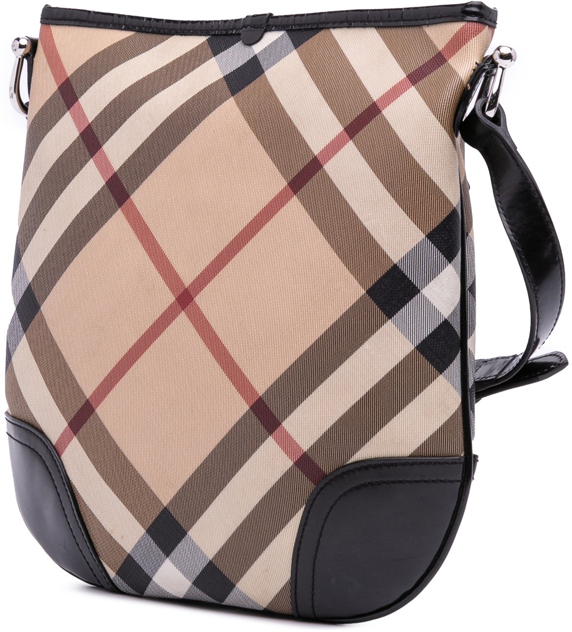 Burberry Supernova Check Coated Canvas Dryden Crossbody Bruin