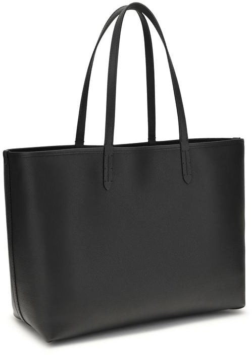 Burberry Burberry Black Calf Leather Bos Taurus Shoulder Bag Zwart