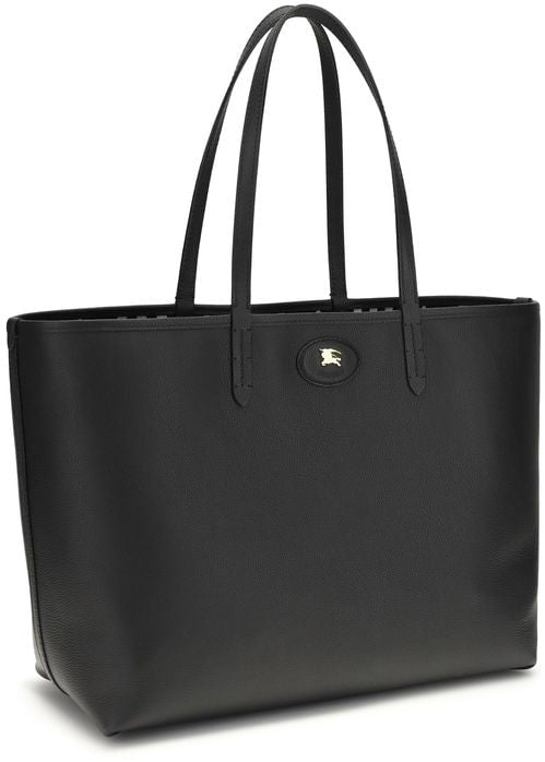 Burberry Burberry Black Calf Leather Bos Taurus Shoulder Bag Zwart