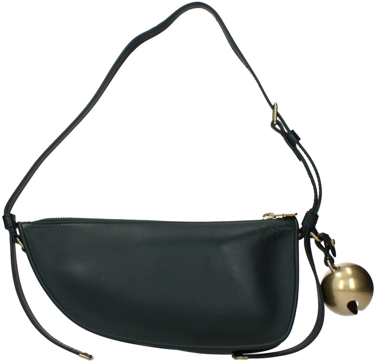 Burberry Burberry Green Leather Shoulder Bag Groen