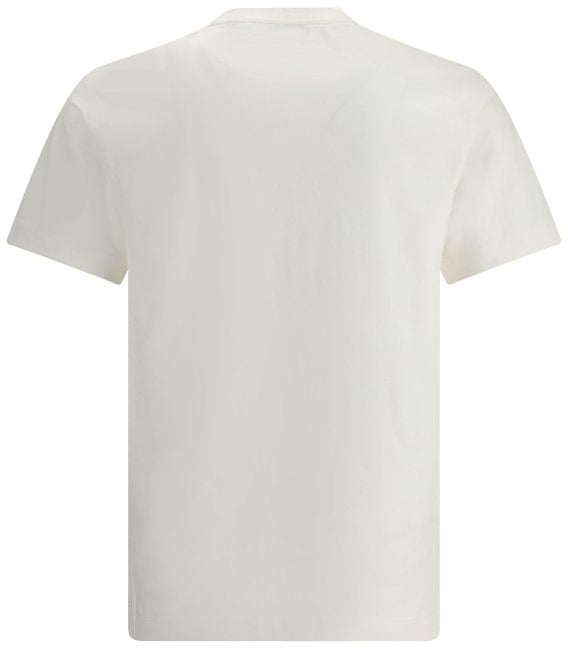 Burberry Burberry White Cotton T-Shirt Wit