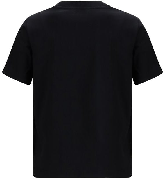 Burberry Black Cotton T-Shirt Zwart