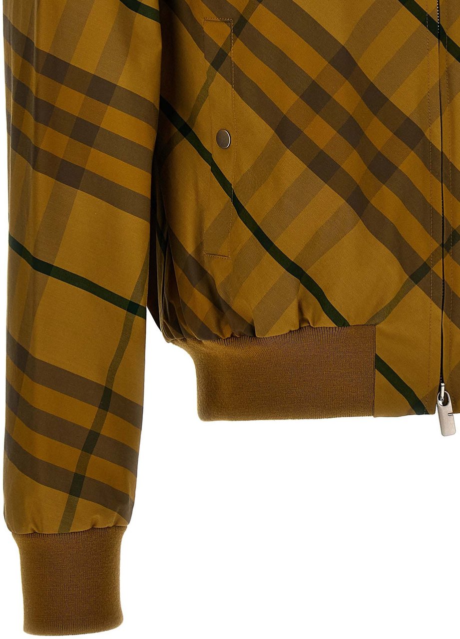 Burberry Bicolor Cotton Bomber Geel