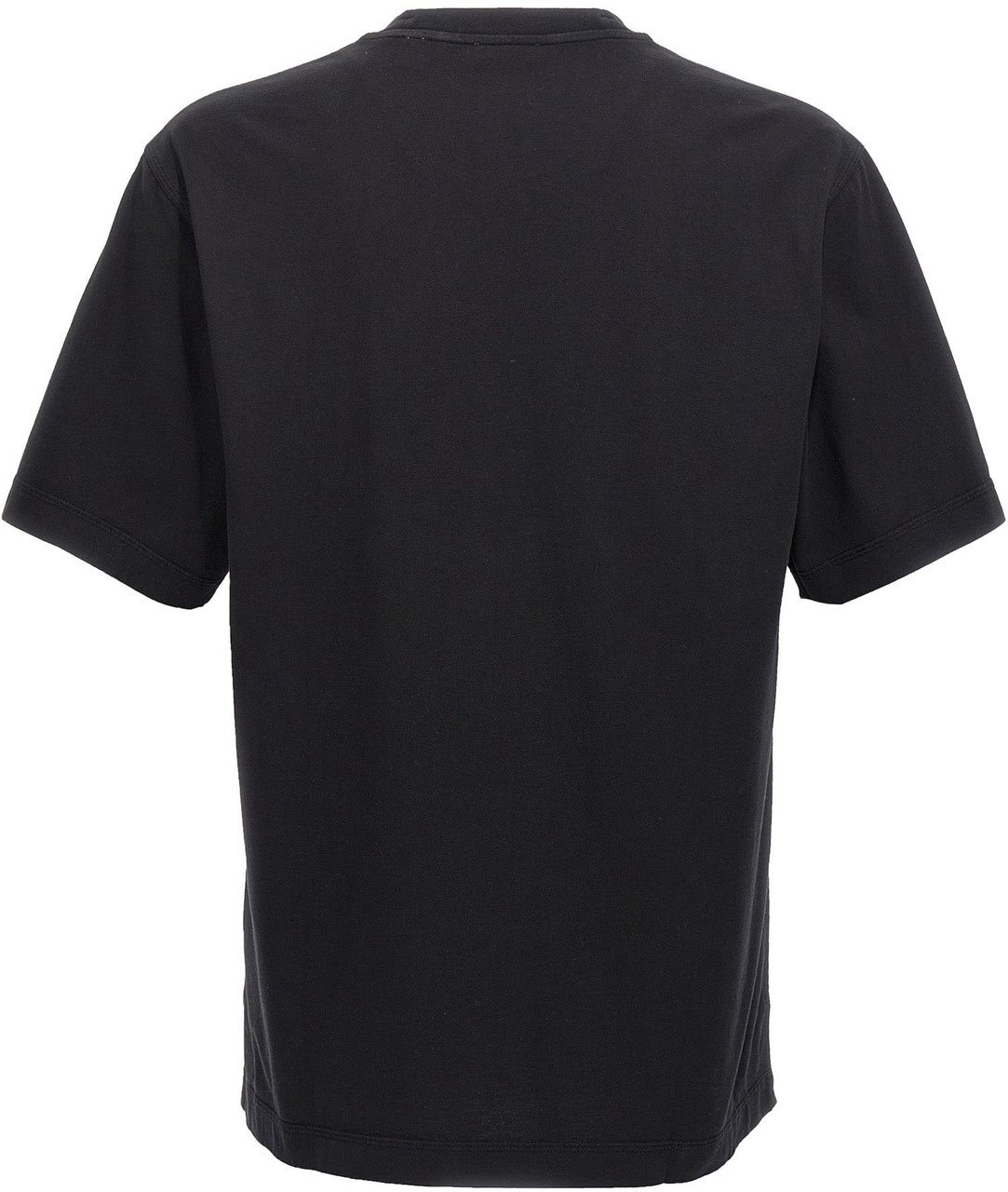 Burberry Black Cotton T-Shirt Zwart