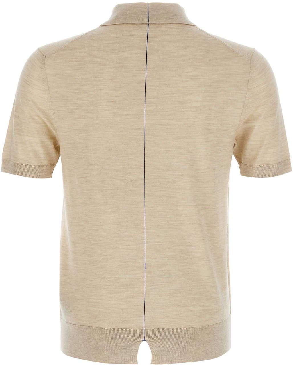 Burberry Beige Wool Polo Shirt Beige
