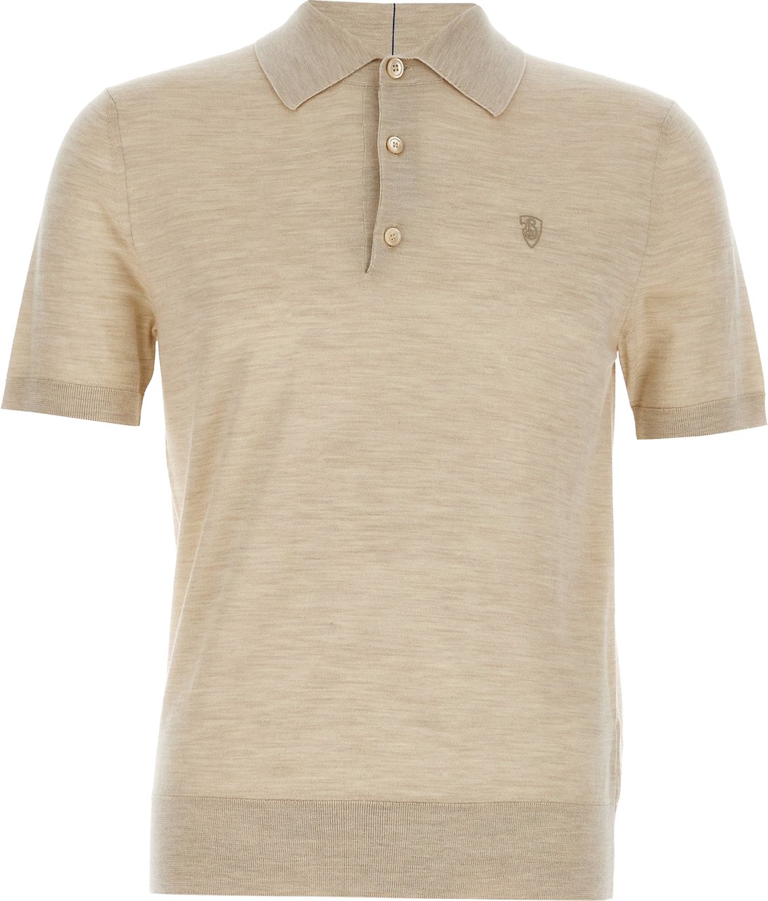 Burberry Beige Wool Polo Shirt Beige