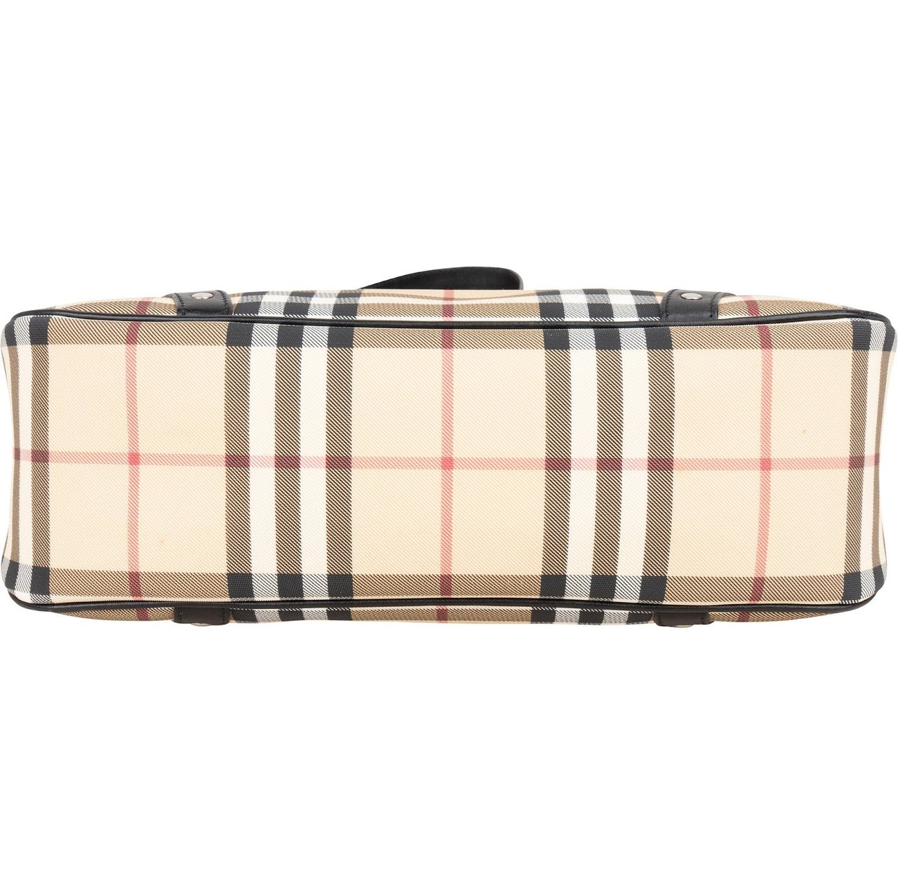 Burberry Burberry Nova-Check Monogram Studded Shoulder Bag Beige